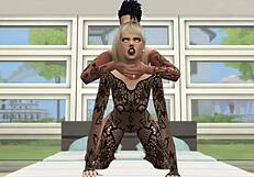 सिम्स 4 बेब लिंगरी में झुककर हार्डकोर डॉगी चुदाई ले रही