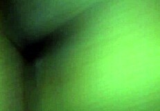 shay bends over to show off her wet creamy black pussy up close