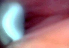 whoa endoscope catches that huge cock pulsing cum deep inside her sloppy hole up close
