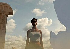 lara and sheva get their clothes ripped as dorky explorers in wild adventure