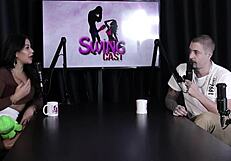 ator brocha sem pauzão em ménage masculino? gangbang reverso com alemã sheer red lingerie bdsm!