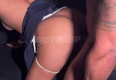 Met BBC stud at swingers house played girlfriend then fucked him raw in cabin for cuck