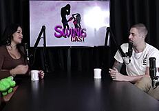 ator brocha sem pauzão em ménage masculino? gangbang reverso com alemã sheer red lingerie bdsm!