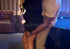 Met BBC stud at swingers house played girlfriend then fucked him raw in cabin for cuck