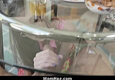 bubbly milf stepmom sucks her stepsons girthy dick for confidence boost