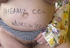 oops, bbw wife’s belly swells from secret breeding fuck