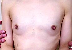 skinny japanese teen picked up teased to nipple clamp orgasm