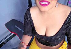 caught my big ass desi maid stealing panties so i fucked her hairy pussy doggystyle