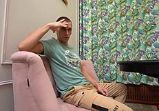 Nympho wife cheats hard with husband's friend bending over kitchen for rough quickie cumshot