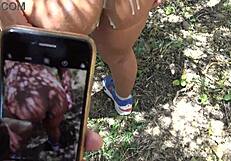 at the nudist resort i'm letting nudists cum all over my pussy and ass