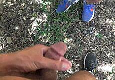 at the nudist resort i'm letting nudists cum all over my pussy and ass