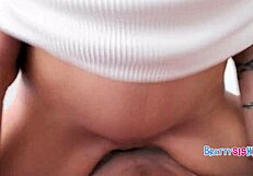 Wanna watch me ease your pant python step bro with my shaved teen pussy?