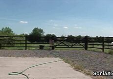 Unfaithful British Mature Gill Ellis Teases Huge Tits in Lingerie Masturbation Fetish