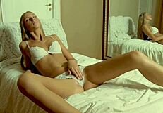 Ksenya B, do you finger your shaved pussy to wet orgasm in lingerie?