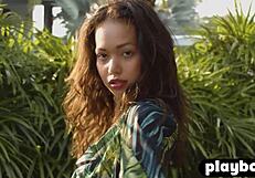 Petite Asian Teen Model Kit Rysha Strips Rips Clothes Shows Ass Tits