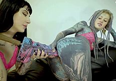 wanna see this tattooed goth teen's ass gape wide from huge anal toys?