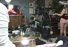 what happens backstage when client facializes sexy odette delacroix?