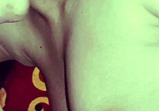 Desi mature asian with big shaved tits sucks and fucks homemade with young couple's huge cock