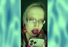 Your tiny dick suits a sissy bimbo perfectly with glasses