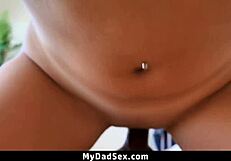 stepdad feels better pounding my tight teen pussy after his cheating