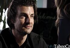 petite brunette milf air hostess spreads small tits for taboo fun