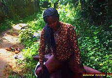 outdoor homemade sweet petite ebony milf landlord daughter charges phone then rides my big cock rough