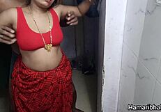 desi bhabhi saree lifted for intense ass pounding cheating fuck