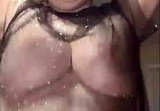 Chubby big tits bounce wildly in homemade play compilation.