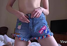 vikalita's quickie floods her ass with hot cum bliss