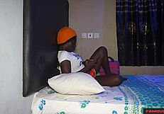 Nasty stepsister bends over big ass for pounding by thick cock missionary style