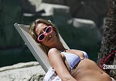 Cheating back hard on suspicious wife