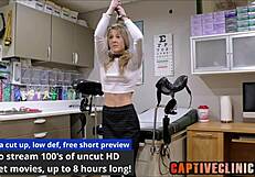 Stacy Shepard's nurse fantasy unfolds with toys and humiliation backstage