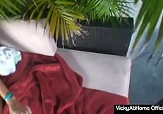 Busty Milf Vicky Vette Gulps Cum After Sloppy Deepthroat