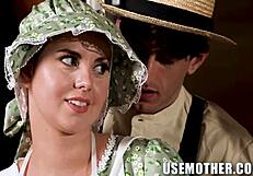 Petite milf jessie serves big tits and ass in amish taboo reality pov