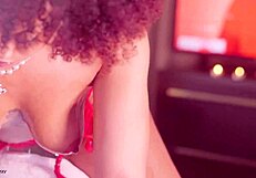 Lola Black's Nuru Oils Curly Goddess in Nasty Lesbian Massage