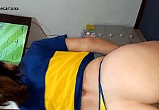 Muscular Brazilian Milf in Leggings Gets Monster Cock Anal Gaping Squirting Workout