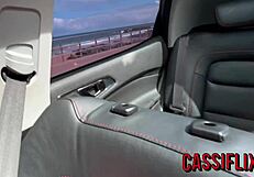 damn that big dick black guy fucked my ass and pussy so good in the back seat cruising the beachfront - full vid on cassiflix