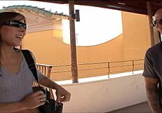 Ever wonder what Vivian Jixxer's camel toe hides before she bends over for anal fingering?