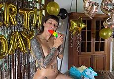 WOW! Best Birthday Cock Surprise Fills My Ass with Milk - Spoiler Alert!