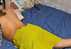 Colombian Neighbor Gives Steamy Massage Then Rides Cock Wildly