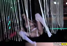 Long Legged Milf Stripper Rips Clothes Fucks VIP Client Handjob Blowjob