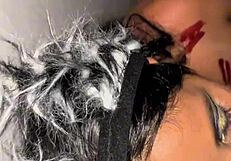 Blazing hot Halloween fuck in room with tight virgin squeeze