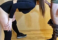 A STRANGER FUCKS the slim perfect body girl during WORKOUT